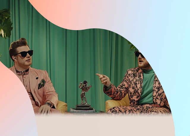Gucci talk show вместе с Джеймсом Корденом